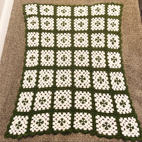 Other - Granny Crochet Handmade Square Afghan Blanket
